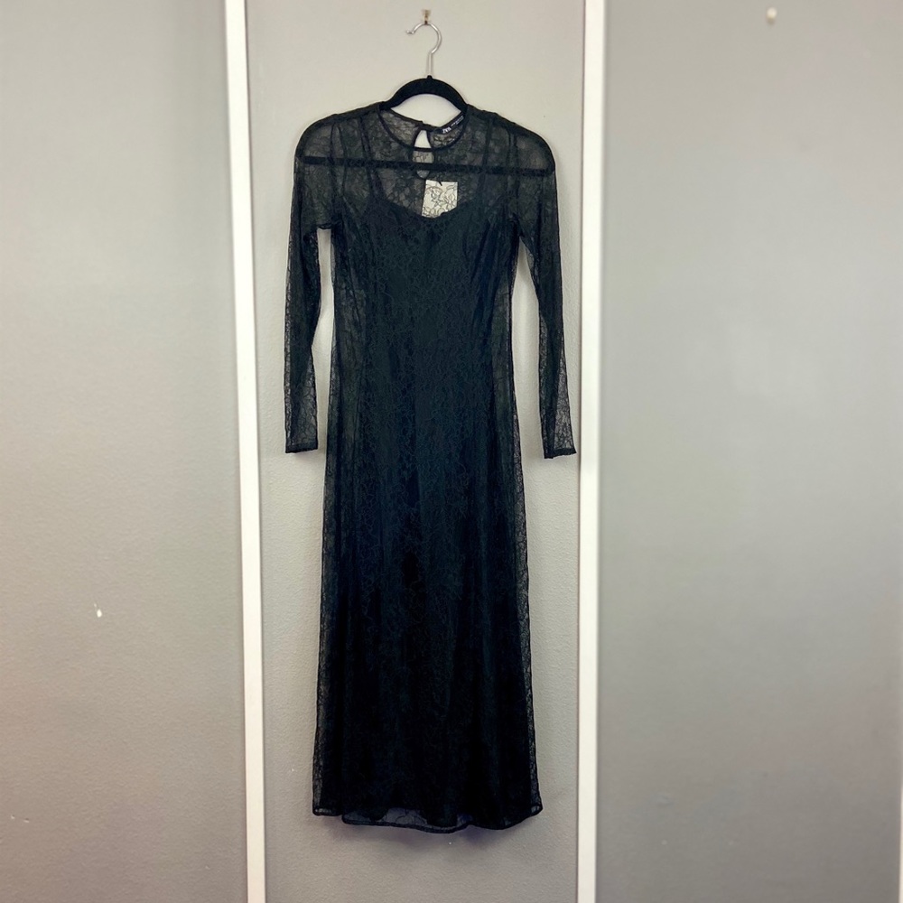 🆕 Zara black lace dress